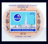 RO 1993 LP 1313 &quot;Expozitia &quot;Polska &#039;93&quot;&quot; , colita 281 , MNH