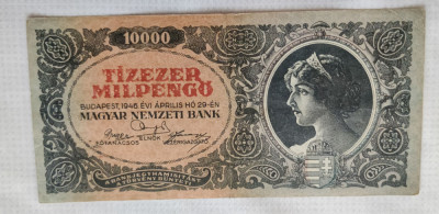 Ungaria - 10000 Pengo (1946) foto