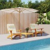 Perne pentru scaun Adirondack, 2 buc, crem, textil oxford GartenMobel Dekor, vidaXL