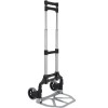 Carucior Transport Pliabil ART, Reglabil, 70kg, 38.5x41x100cm, Aluminiu, Argintiu/Negru - Ideal Cumparaturi, Bagaje, Colete