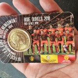 2,5 euro 2018 , moneda card necirculata , BELGIA FOTBAL 2018