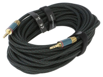 Cablu audio Jack 3,5mm 10m aurit foto