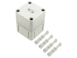 Carcasă universală din policarbonat, IP66, IK08, 65x65x81 mm