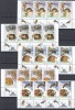 ROMANIA 2007 LP 1760 a PASARI DE PRADA STRAIF DE 4 TIMBRE CU TABSURI DIFERITE MNH, Nestampilat