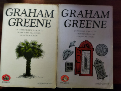 Graham Greene, Romane &amp;icirc;n franceza, 2 vol foto