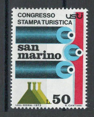 San Marino 1973 Mi 1027 - Congresul de presa de turism foto