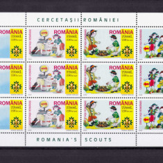 RO 2005 LP 1686a "Cercetasii Romaniei" - minicoala 12 marci/3 serii ,MNH