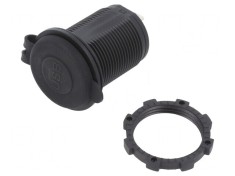 Alimentator USB Dublu 12-24V DC Negru