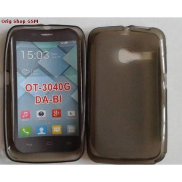 HUSA SILICON ALCATEL ONE TOUCH TRIBE/ORANGE DABI OT-3040 NEGRU foto