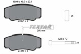 Set placute frana TEXTAR 2392103