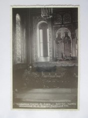 Carte postala foto necirc.anii 30 Curtea de Arges:Mormantul regelui Ferdinand