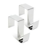 Cumpara ieftin Set suporturi pentru coronita / decoratiune de usa &ndash; metalice &ndash; 7 x 6,5 x 2 cm &ndash; 2 bucati / set Best CarHome