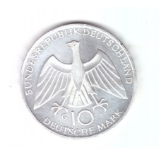 Moneda Germania 10 mark/marci 1972 G, Jocurile olimpice de la Munchen, stare foarte buna, curata