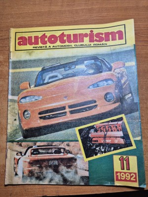 revista autoturism noiembrie 1992 - formula 1 - fata nevazuta foto
