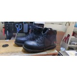 Ghete de lucru Timberland Ballast, piele nubuc impermeabila, varf compozit, talpa rezistenta la socuri, negre, Nr. 47