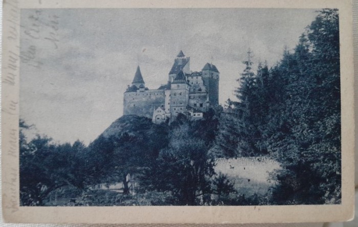 Carte postala, Castelul Bran, 1926