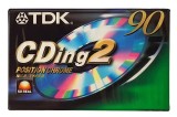 Caseta audio TDK CDing 2 position chrome 90min sigilata retro (2001-2005)