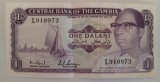 Gambia bancnota 1 dalasi 1971 - 1987 AU/aUNC L910973