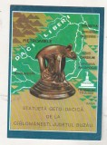 bnk cp Statueta geto-dacica de la Carlomanesti - judetul Buzau - Vedere - uzata - marca fixa