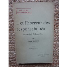 ... et l&#039;horreur des responsabilit&eacute;s - EMILE FAGUET