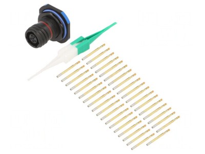 Conector militar dimensiune 9 MIL-DTL-38999 Series III soclu foto