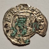 Ungaria 1 Denar 1588 KB Argint Rudolf II - Moneda Veche