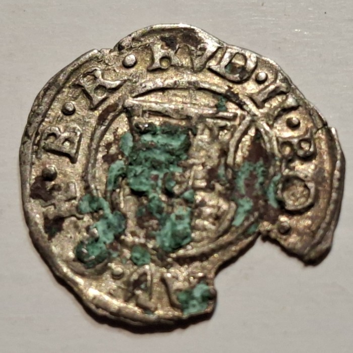 Ungaria 1 denar 1588 ? / KB argint Rudolf ll