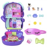 POLLY POCKET SET GENTUTA ANIMALUT CATELUS IN PIJAMA CU ACCESORII