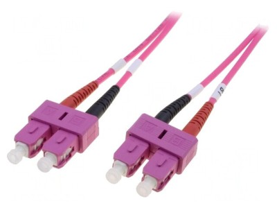 Patch Cord Fibră Optică OM4 SC/PC 3m LSZH foto