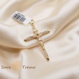 Cumpara ieftin Cruciulita placata cu aur Harul Ceresc - 5 cm