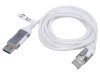 Cablu USB 3.0 RJ45 Goobay, 2m, alb gri, mufă A nichelat
