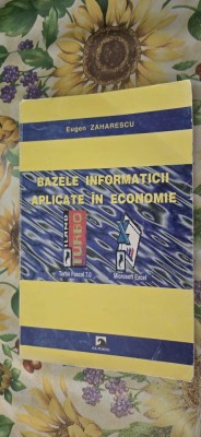 Eugen Zaharescu bazele informaticii aplicate in economie pascal excel foto