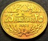 Moneda exotica 25 PIASTRES - LIBAN, anul 1952 *cod 417 B = A.UNC, Asia