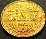 Cumpara ieftin Moneda exotica 25 PIASTRES - LIBAN, anul 1952 *cod 417 B = A.UNC, Asia