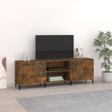 VidaXL Comodă TV, stejar fumuriu, 150x30x50 cm, lemn compozit