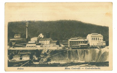 1450 - ANINA, Caras-Severin, Central Mine, Romania - old postcard - used - 1923 foto