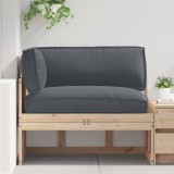 VidaXL Set de perne pentru palet 3 pcs Antracit 120 x 80 x 12 cm