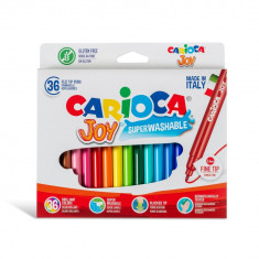 Carioca Joy super lavabila varf subtire Set 36 culori diferite. foto