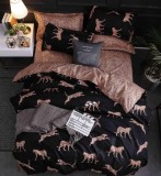 Cumpara ieftin Lenjerie Pat Paola Fx085, Bumbac, 4 Piese, Fara Elastic, Bej, Crem, Maro, Negru