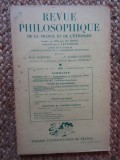 Revue philosophique de la France et de l&#039;&eacute;tranger NR 10-12 1951