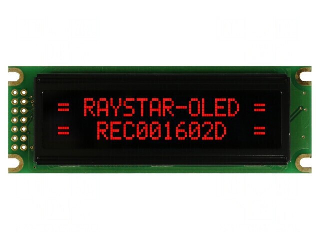 Afișaj OLED Alfanumeric 16x2 Roșu 85x30x10mm