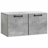 vidaXL Oglindă TV montată pe perete Gri Beton 59,5 x 31 x 30 cm 899048