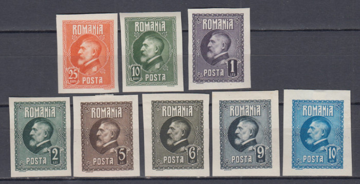 ROMANIA 1926 LP 74 a A 60 a ANIVERSARE REGELE FERDINAND LOT NEDANTELATE SARNIERA