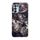 Husa compatibila cu Oppo A76 model Sons of Anarchy battle, Silicon, TPU, Viceversa, Transparent, Carcasa