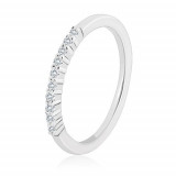 Inel din argint 925 - linie strălucitoare de zirconii transparente, brațe &icirc;nguste - Marime inel: 49