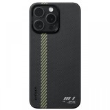 Pitaka Husa MagEZ 4 Aramida iPhone 15 Pro Max, MagSafe, Break The Line