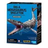 Set Educativ Sapa si Descopera Dinozauri 4M Mosasaurus, Schelet de Excavare, Joc Stiintific, 8+ ani