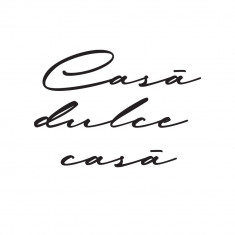 Sticker Autocolant Decorativ ?Casa, dulce casa?, 55?47 cm, Negru, Oracal foto