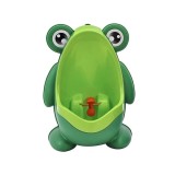 Cumpara ieftin Olita tip pisoar, pentru copii, montare pe perete prin ventuze, plastic PP, model broasca, usor de curatat, 20.5 x 27.5 cm, verde