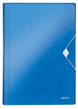 Mapa de prezentare A4 cu elastic plastic Leitz WOW albastru metalizat